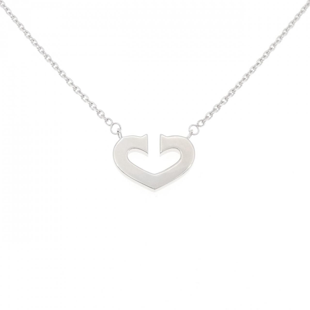 Cartier C Necklace White Gold