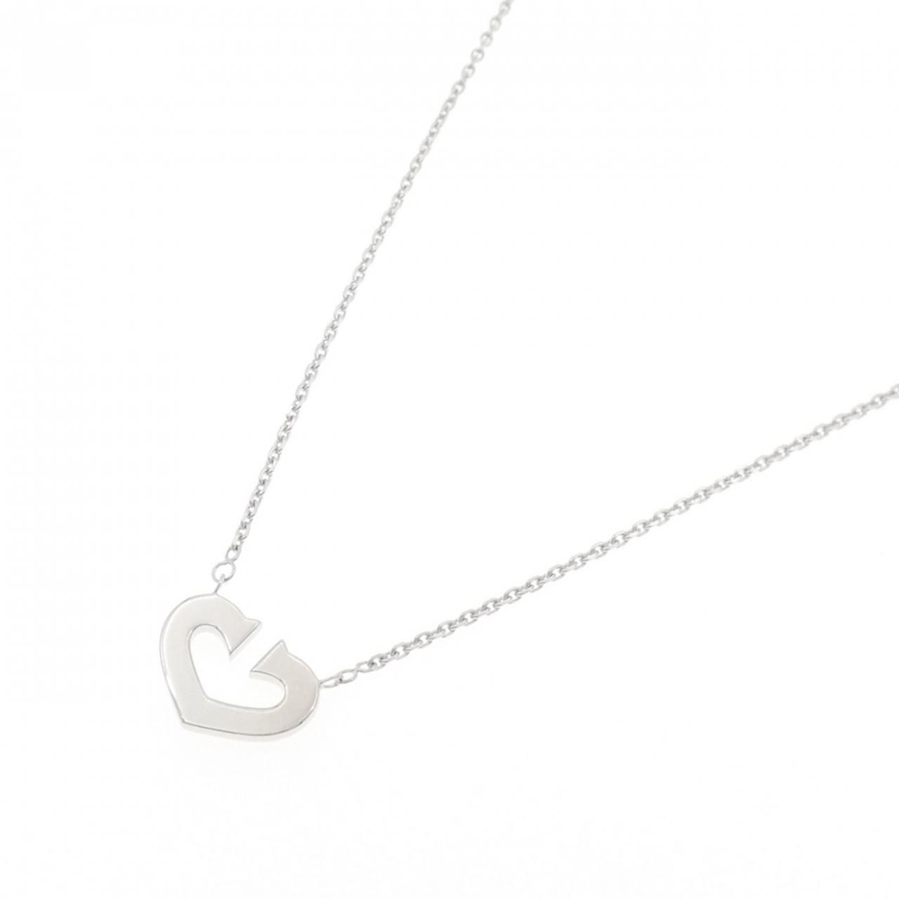 Cartier C Necklace White Gold — view 2