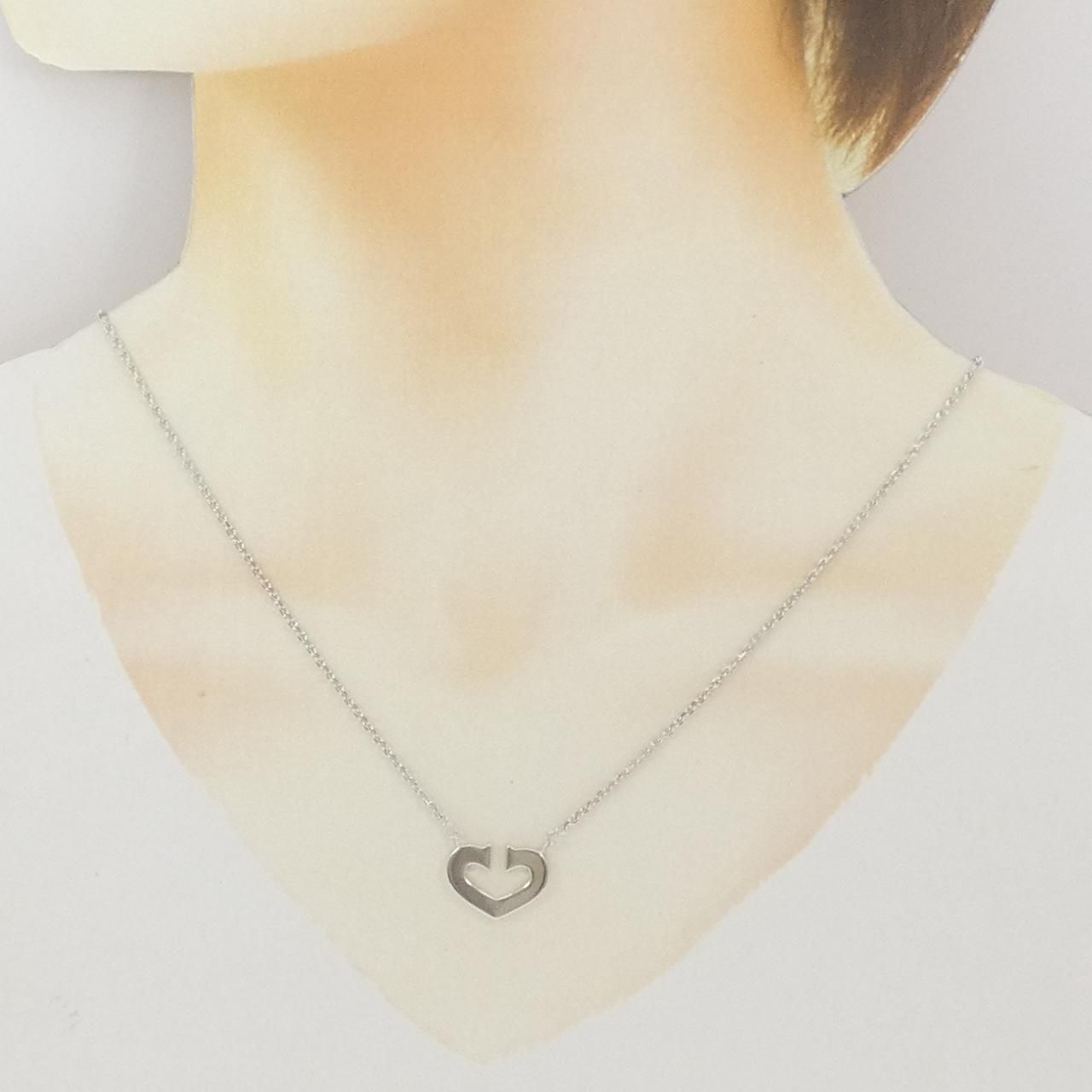 Cartier C Necklace White Gold — view 5