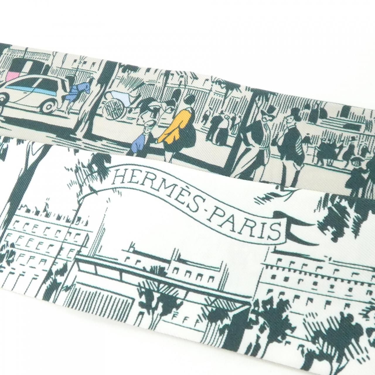 Hermes a L'ombre Des Boulevaards Twilly Scarf — view 3