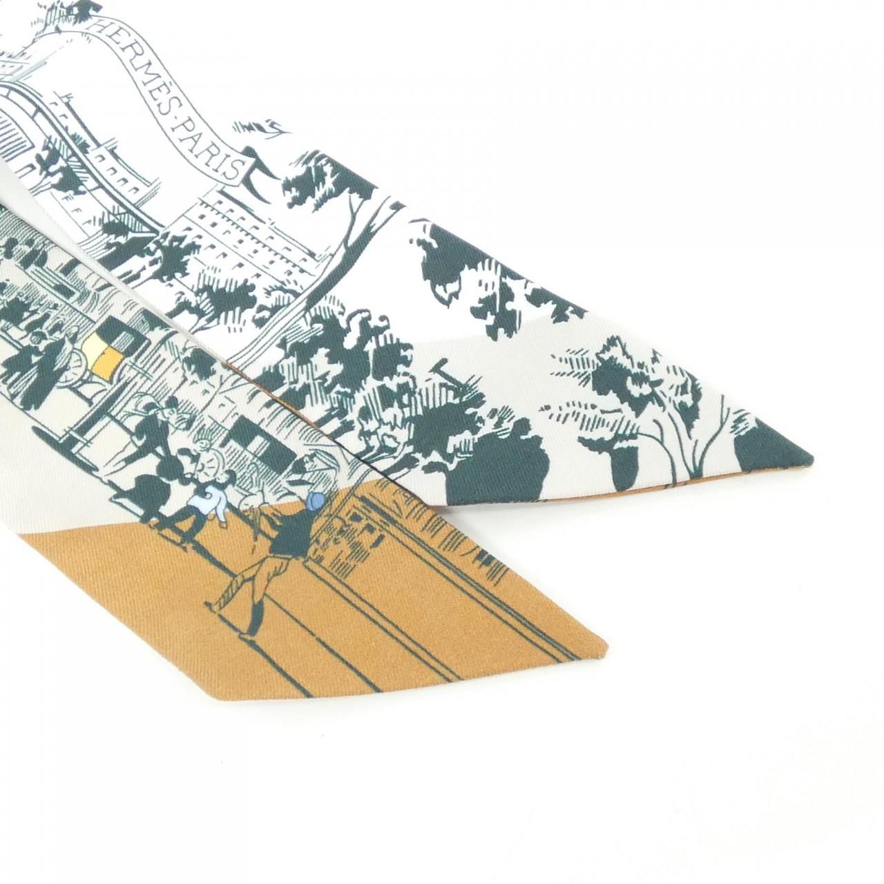 Hermes a L'ombre Des Boulevaards Twilly Scarf — view 2