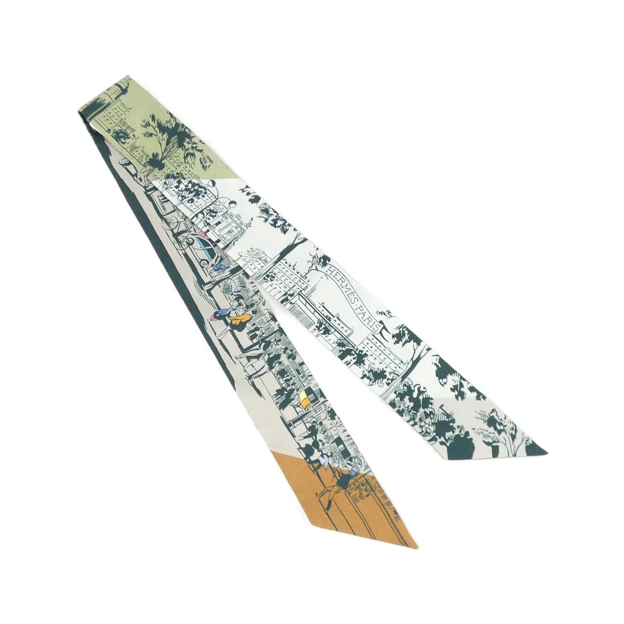 Hermes a L'ombre Des Boulevaards Twilly Scarf