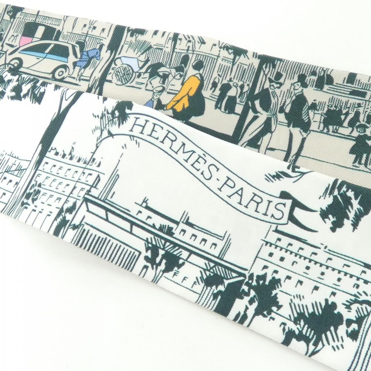 Hermes a L'ombre Des Boulevaards Twilly Scarf — view 3