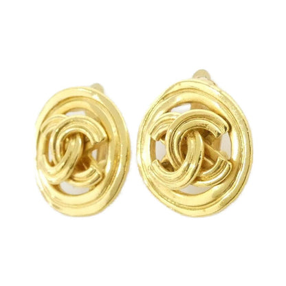Chanel Vintage Earrings Gold — view 2