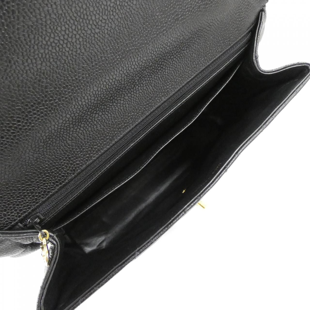 Chanel Vintage Bag Handbag Black — view 8