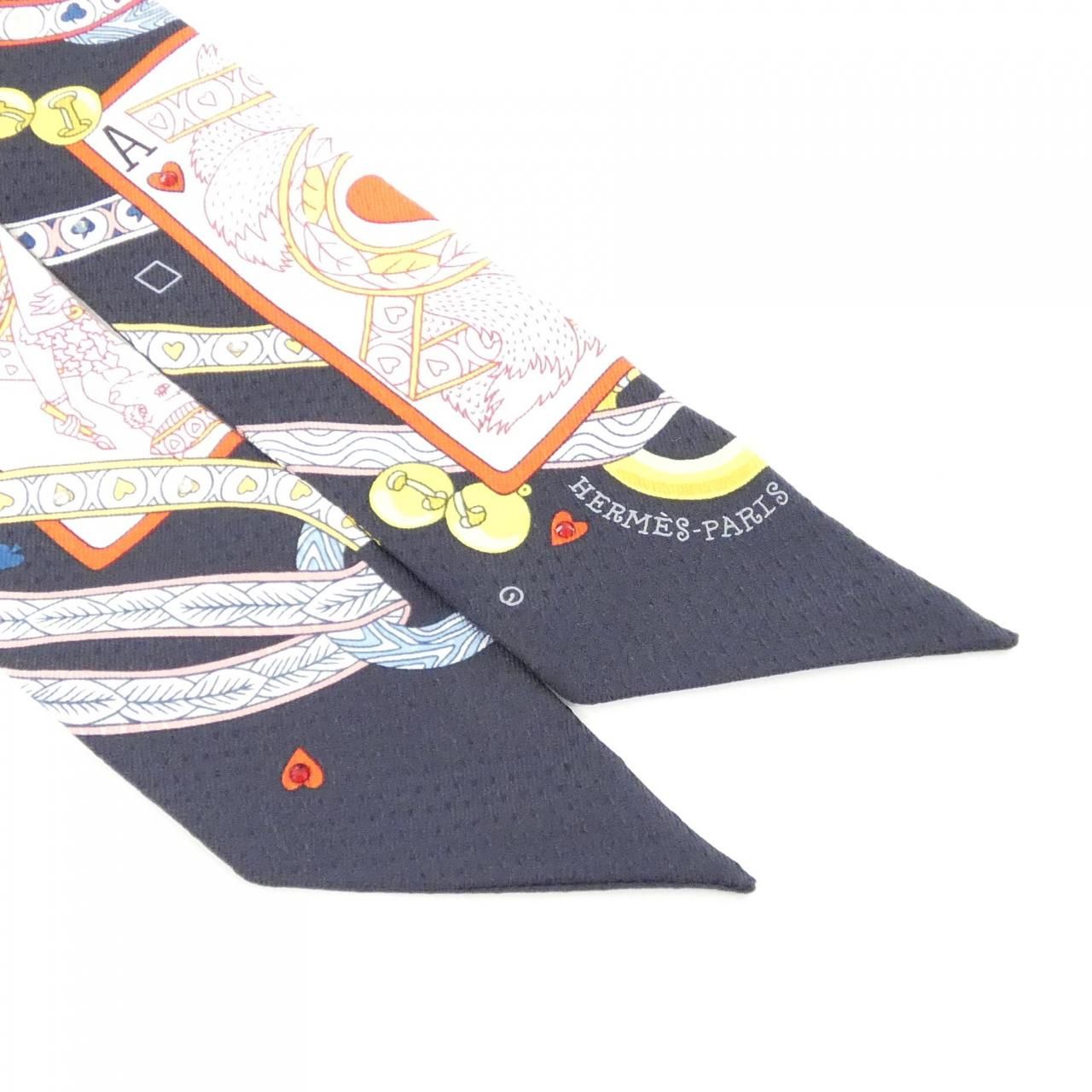 Hermes Dame de Coeur Twilly Pique Scarf — view 2