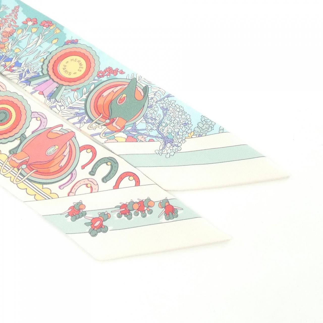 Hermes Pony Pit Stop Twilly Scarf — view 2