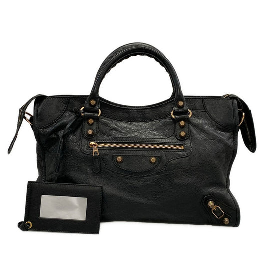 Balenciaga Handbag the Giant City Black Leather