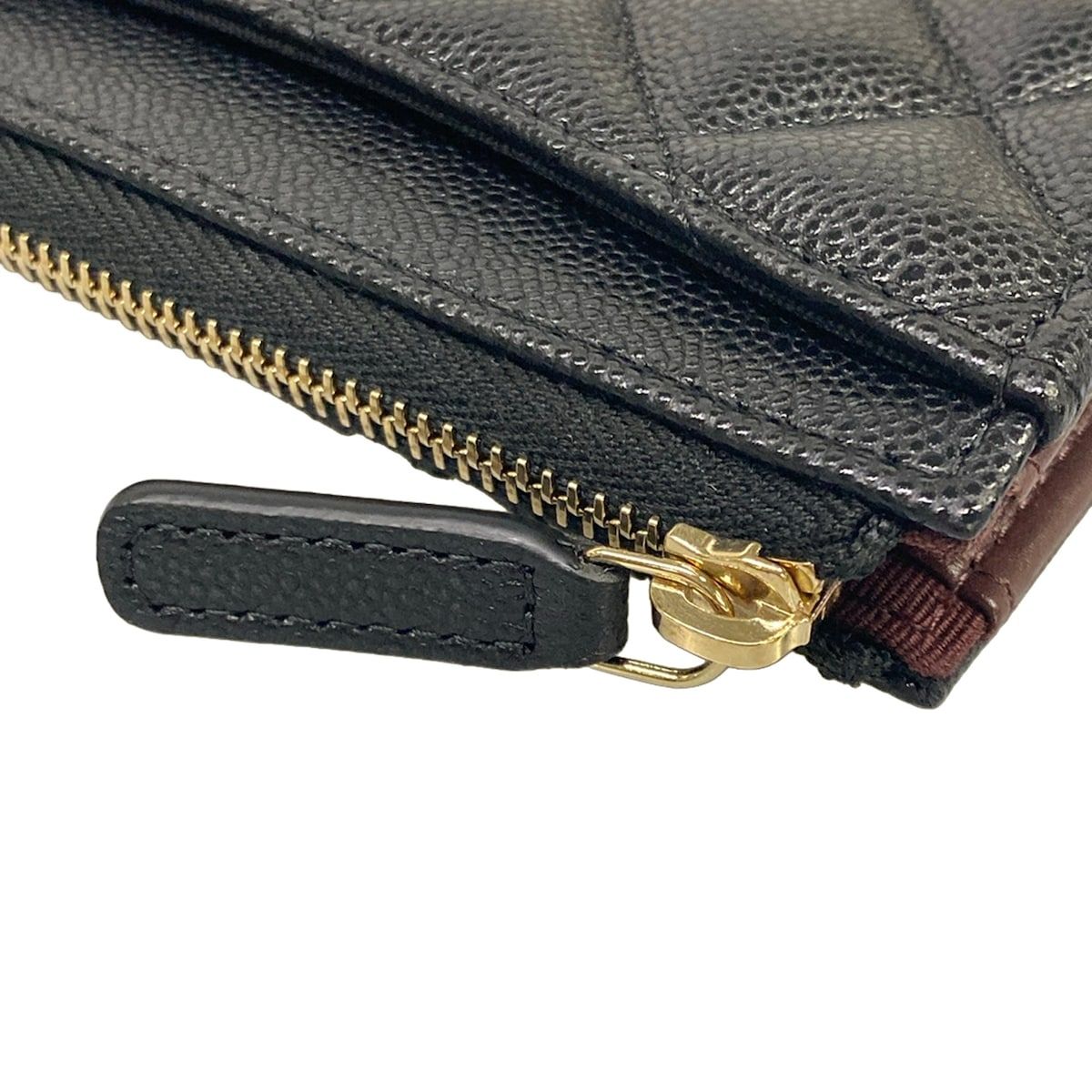 Chanel Coin Case Classic Zip Card Quilted Black — view 9