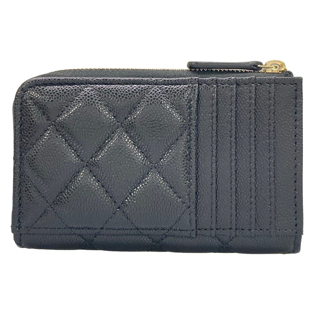 Chanel Coin Case Classic Zip Card Quilted Black — view 2