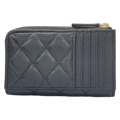 Chanel Coin Case Classic Zip Card Quilted Black — view 2
