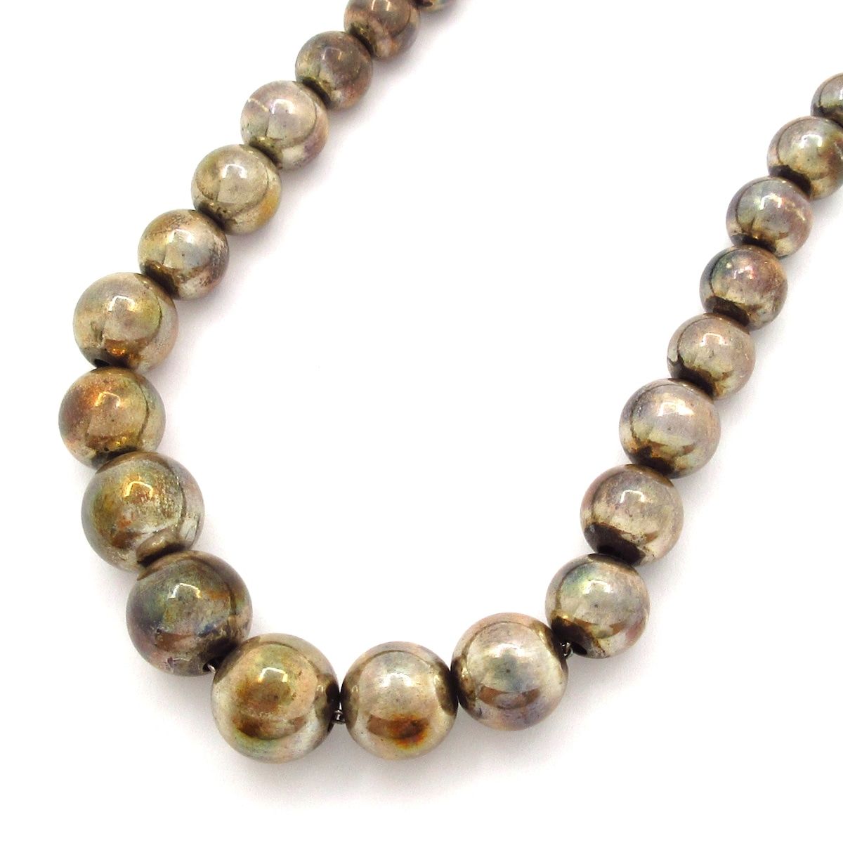 Tiffany & Co Necklace Graduated Ball Silver