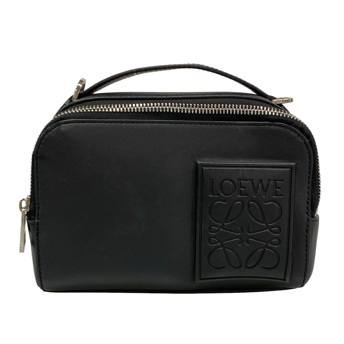 Loewe Crossbody Camera Bag Mini Black Embossed