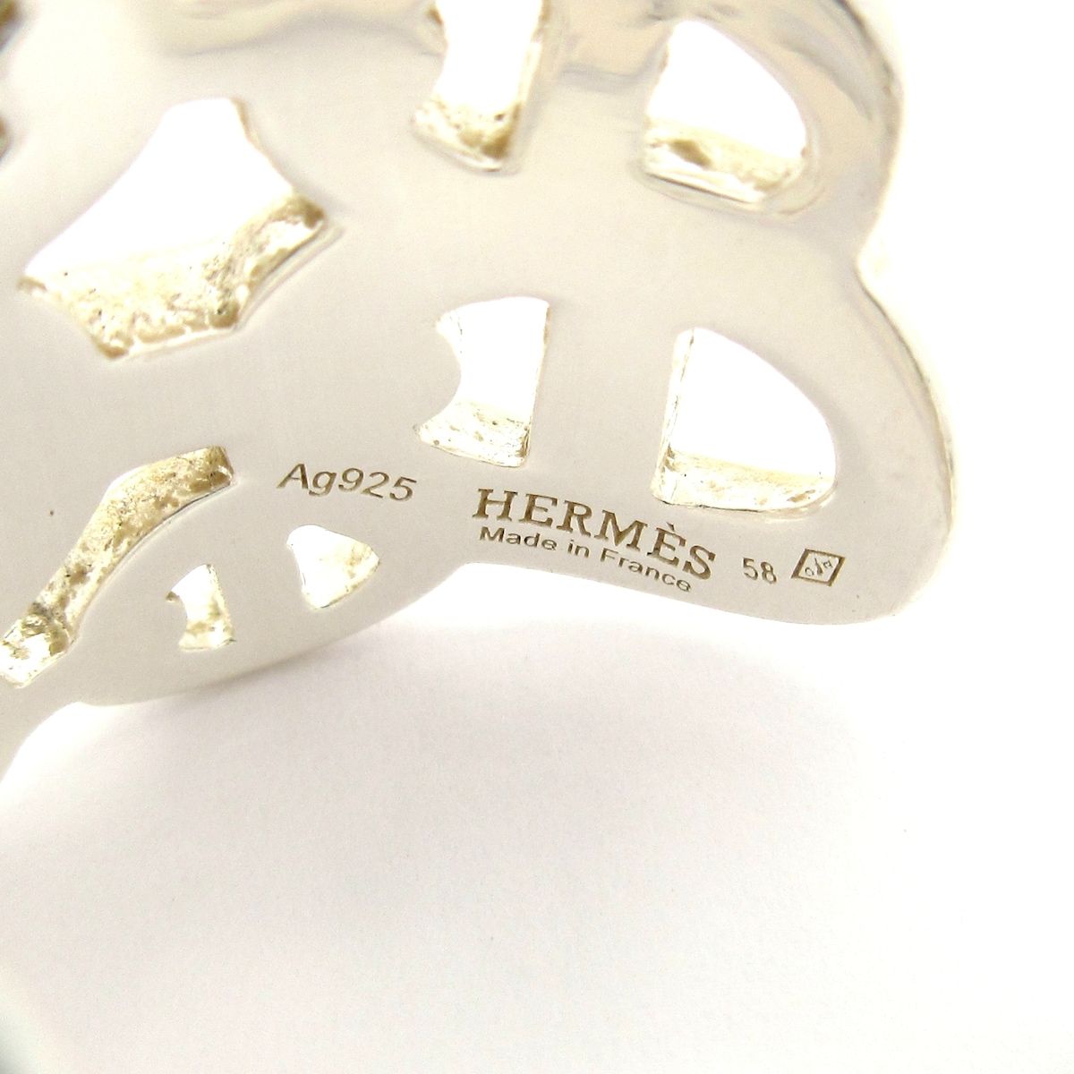 Hermes Ring 58 Chaine D'ancre GM Silver — view 5
