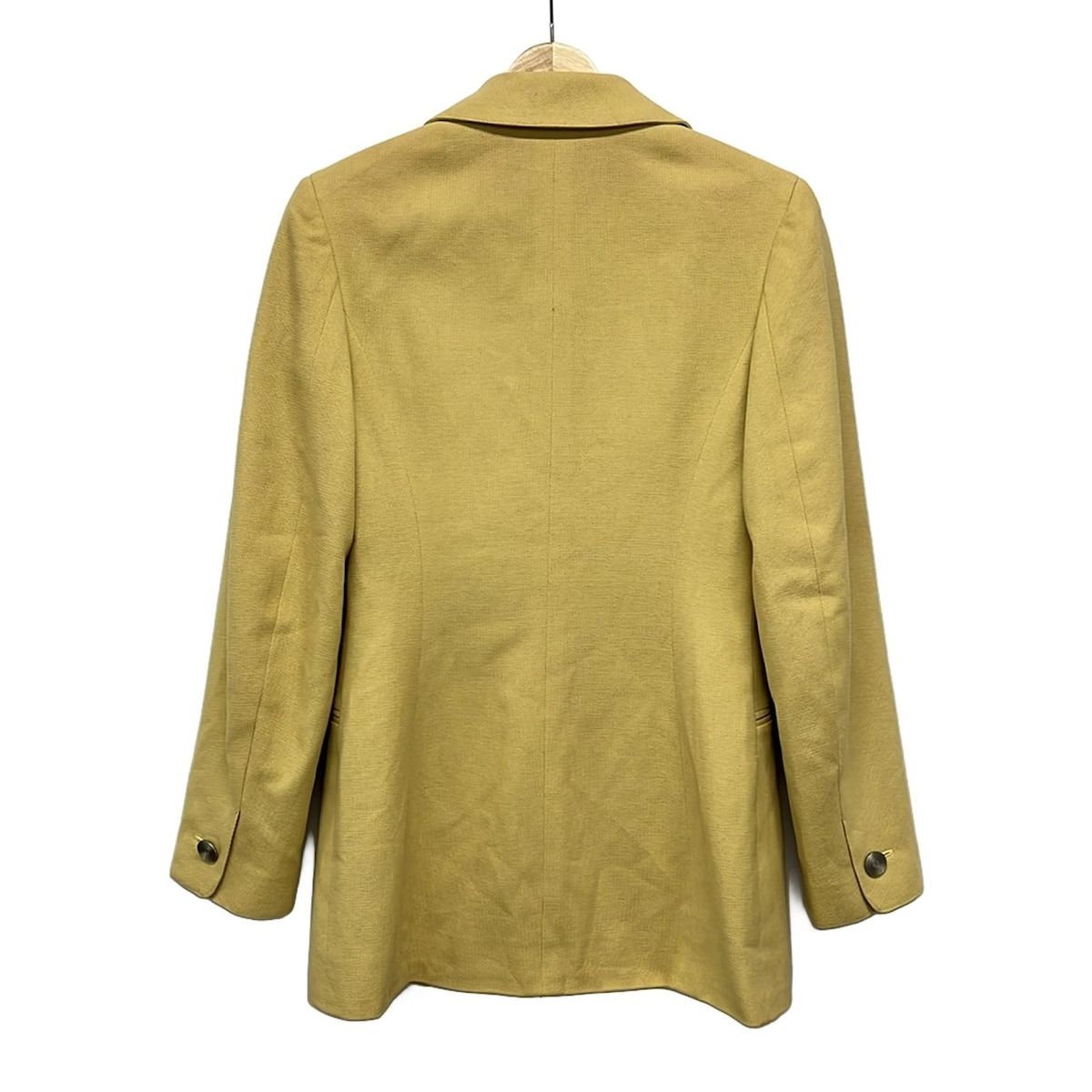 Chanel Jacket 36 S Yellow Spring Tailored Cotton — view 2