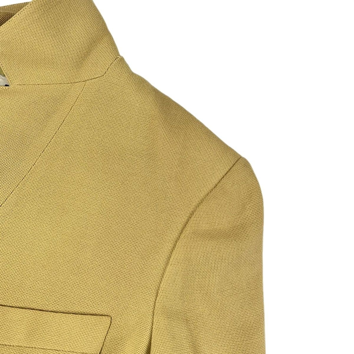 Chanel Jacket 36 S Yellow Spring Tailored Cotton — view 6