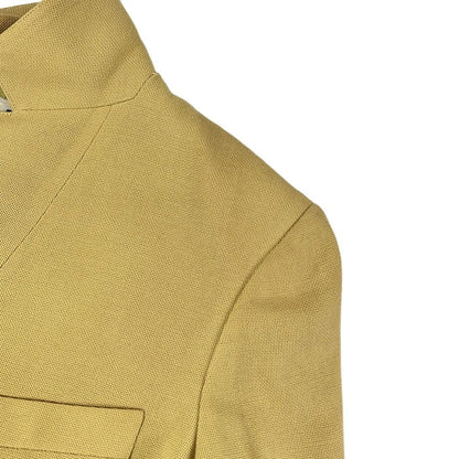 Chanel Jacket 36 S Yellow Spring Tailored Cotton — view 6