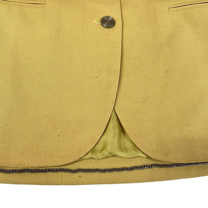 Chanel Jacket 36 S Yellow Spring Tailored Cotton — view 8