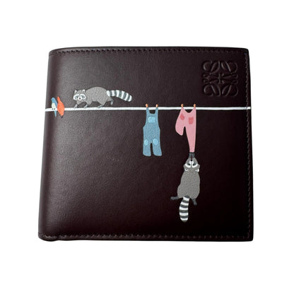 Loewe Raccoon Bifold Coin Wallet Napa Cafe