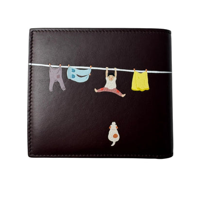 Loewe Raccoon Bifold Coin Wallet Napa Cafe — view 2