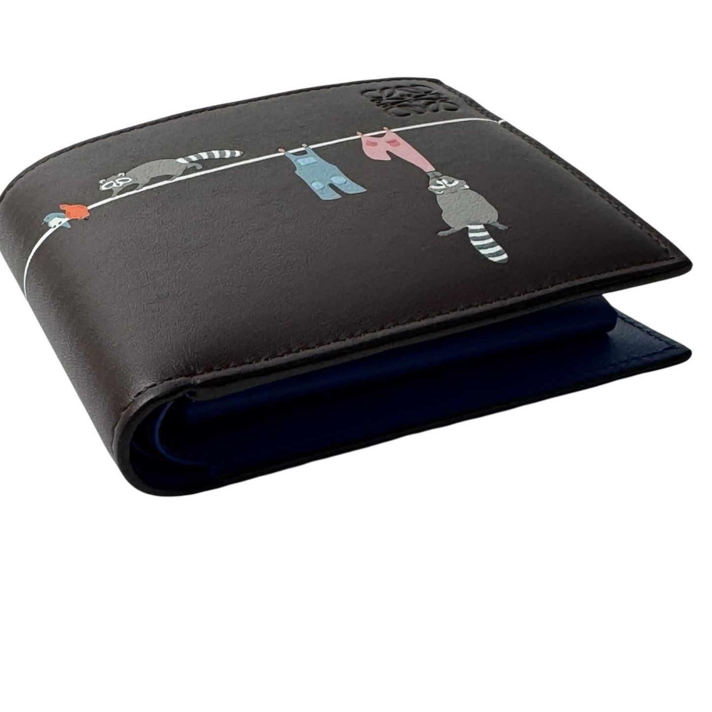Loewe Raccoon Bifold Coin Wallet Napa Cafe — view 9