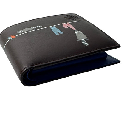 Loewe Raccoon Bifold Coin Wallet Napa Cafe — view 9