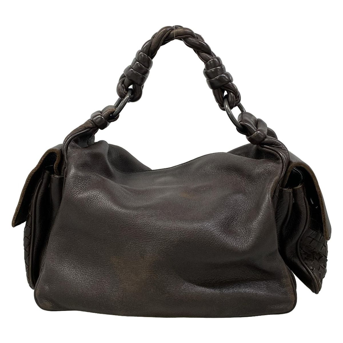 Bottega Veneta Shoulder Bag Kokka Dark Brown Leather