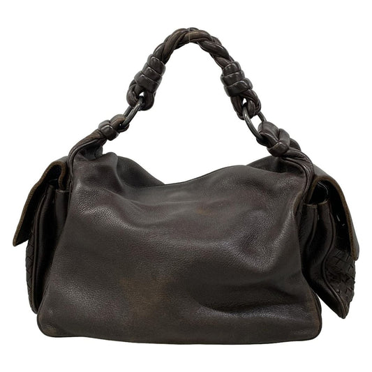 Bottega Veneta Shoulder Bag Kokka Dark Brown Leather