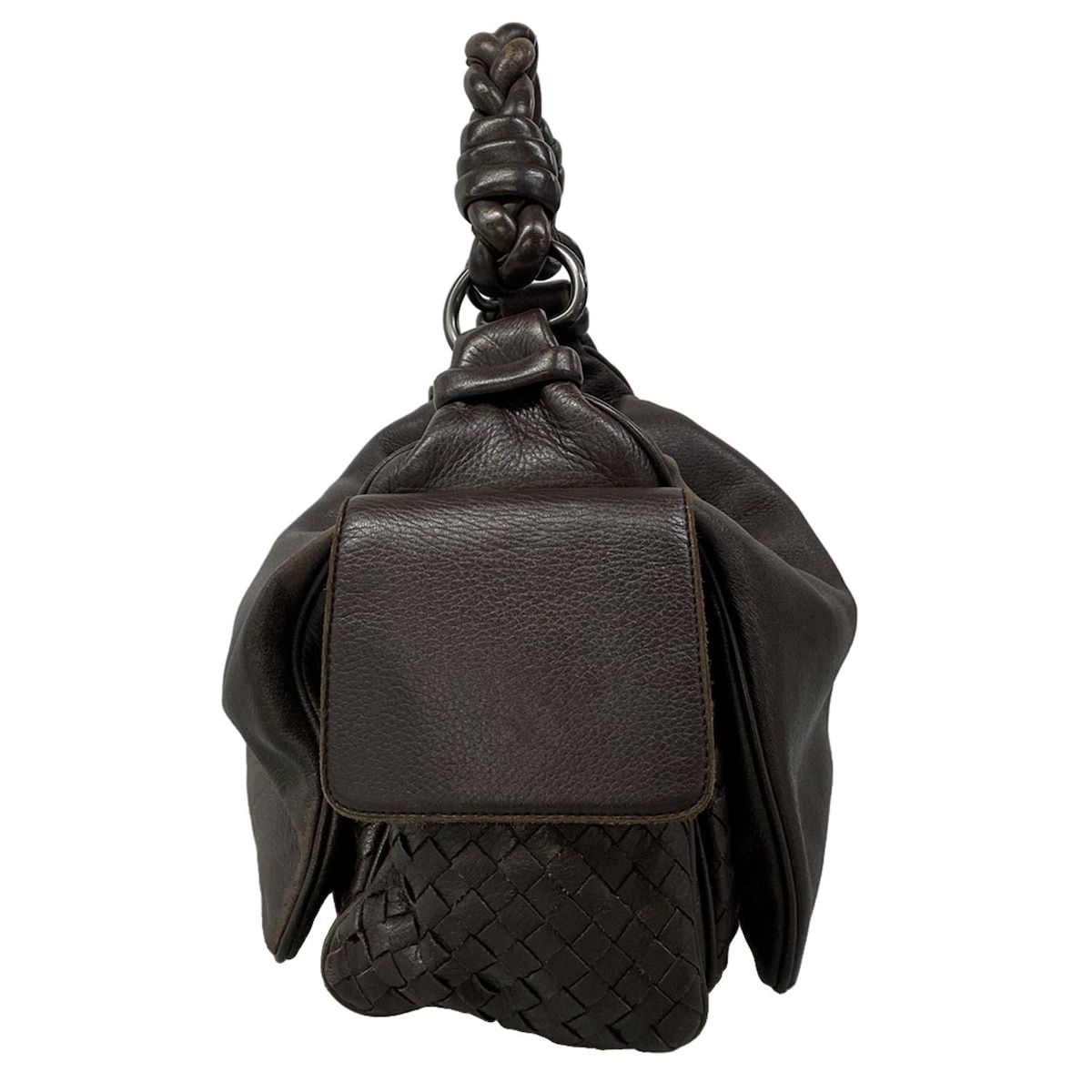 Bottega Veneta Shoulder Bag Kokka Dark Brown Leather — view 4