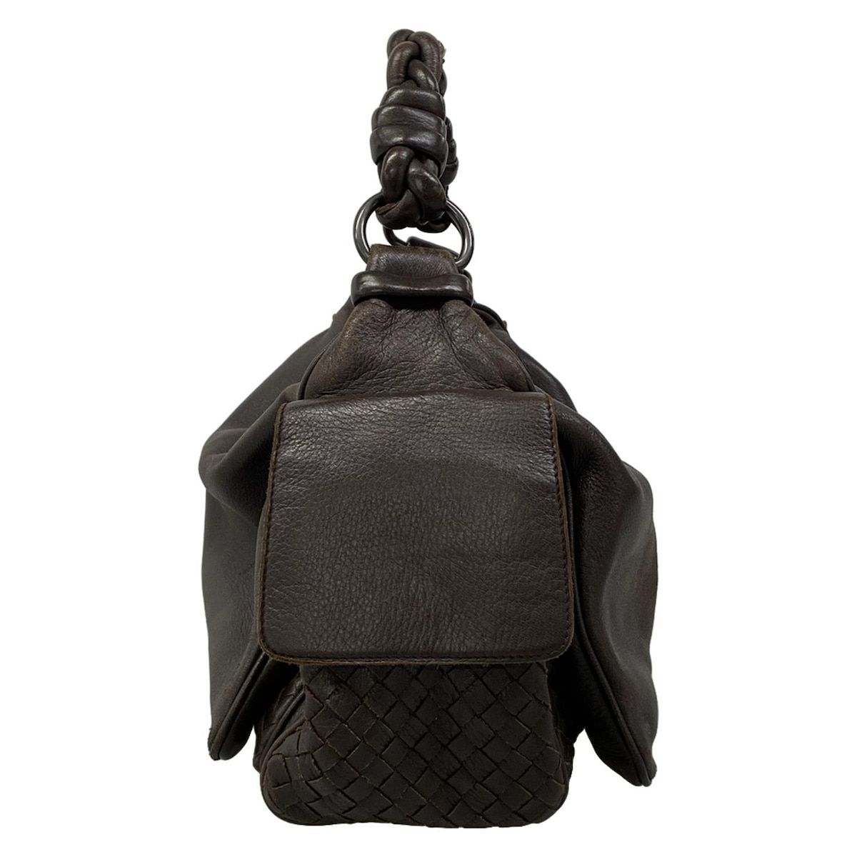 Bottega Veneta Shoulder Bag Kokka Dark Brown Leather — view 2