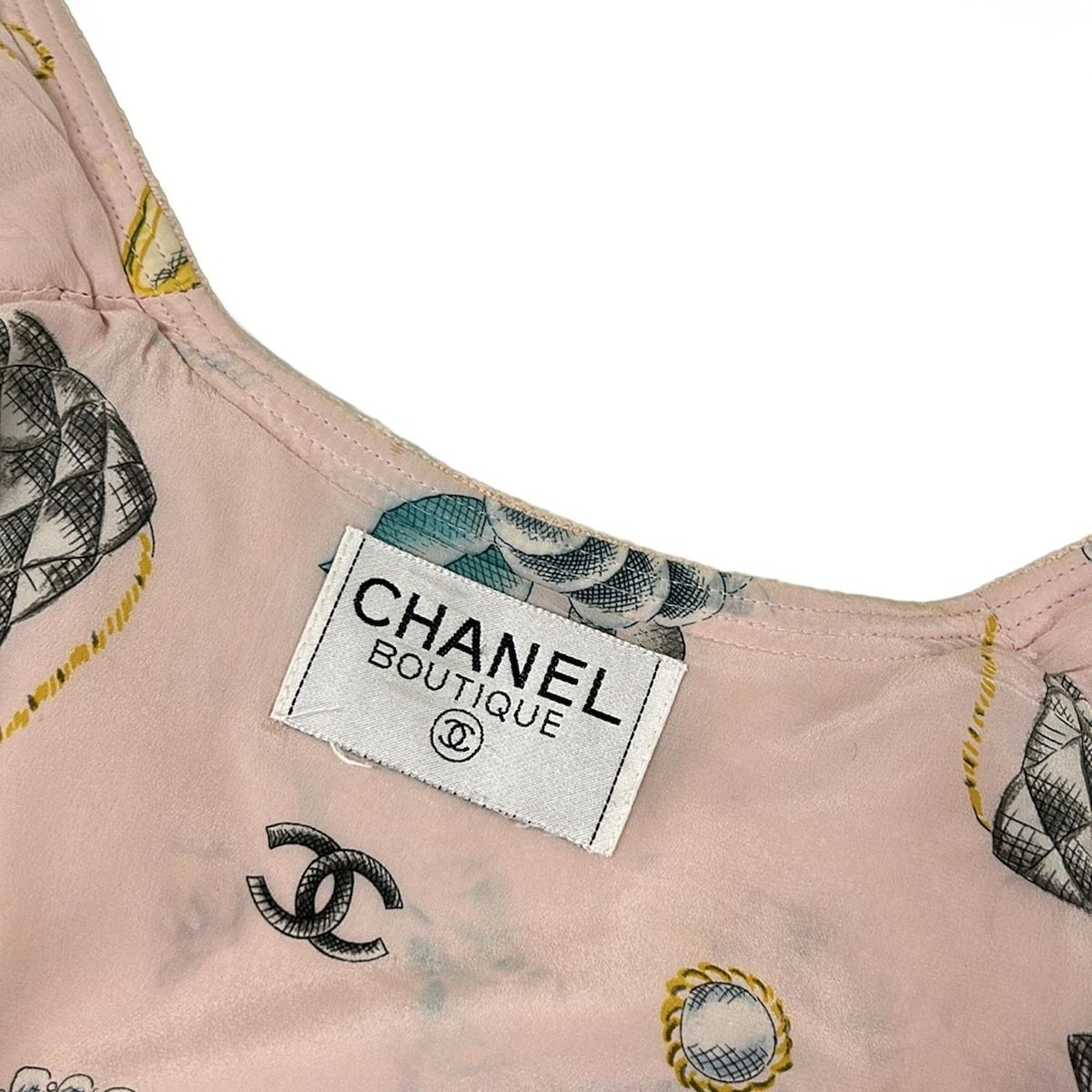 Chanel Jacket Light Pink Tweed Cotton — view 7
