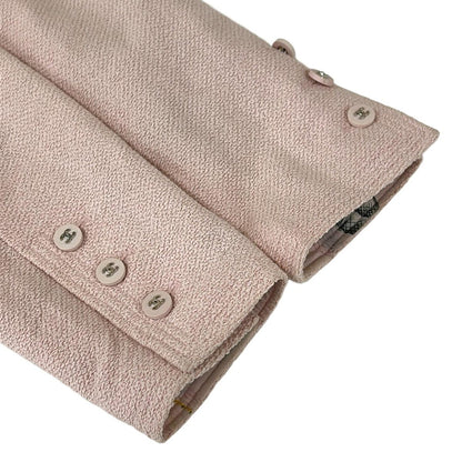 Chanel Jacket Light Pink Tweed Cotton — view 5