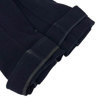 Chanel Jacket 34 S Navy Long Length Shoulder Pad Wool — view 6