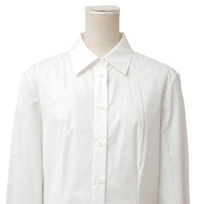 Prada Long Sleeve Shirt 42 Dress White — view 2