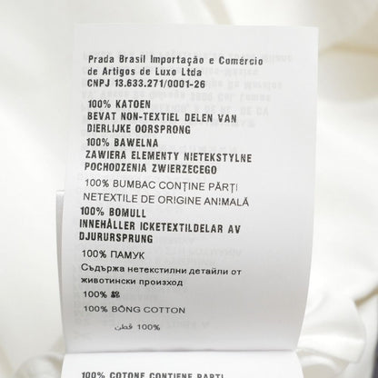 Prada Long Sleeve Shirt 42 Dress White — view 8