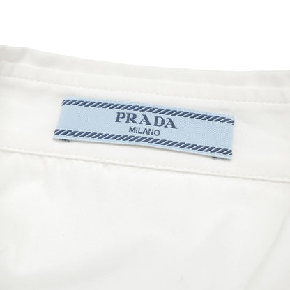 Prada Long Sleeve Shirt 42 Dress White — view 5