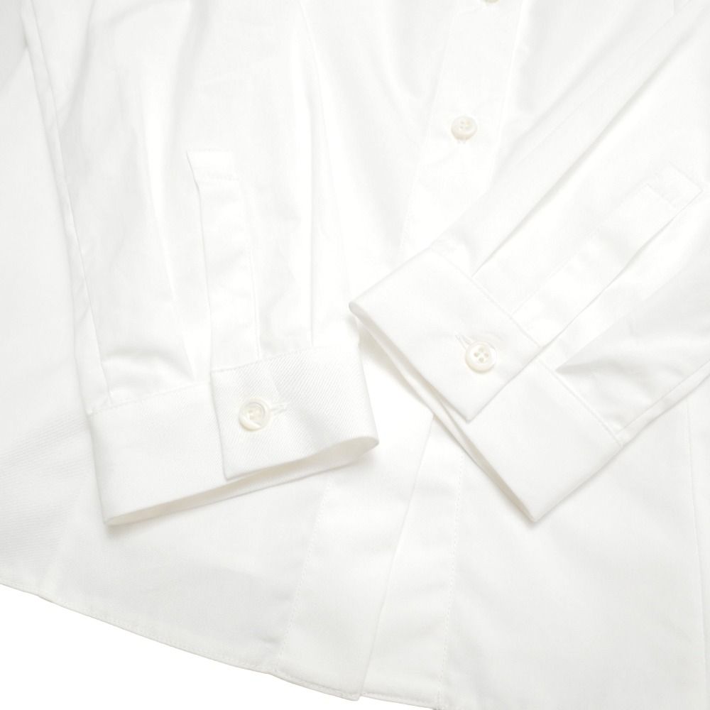 Prada Long Sleeve Shirt 42 Dress White — view 4
