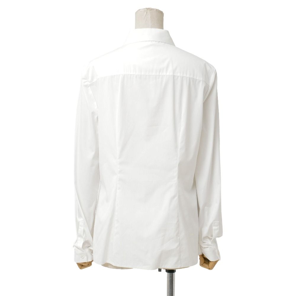 Prada Long Sleeve Shirt 42 Dress White — view 3