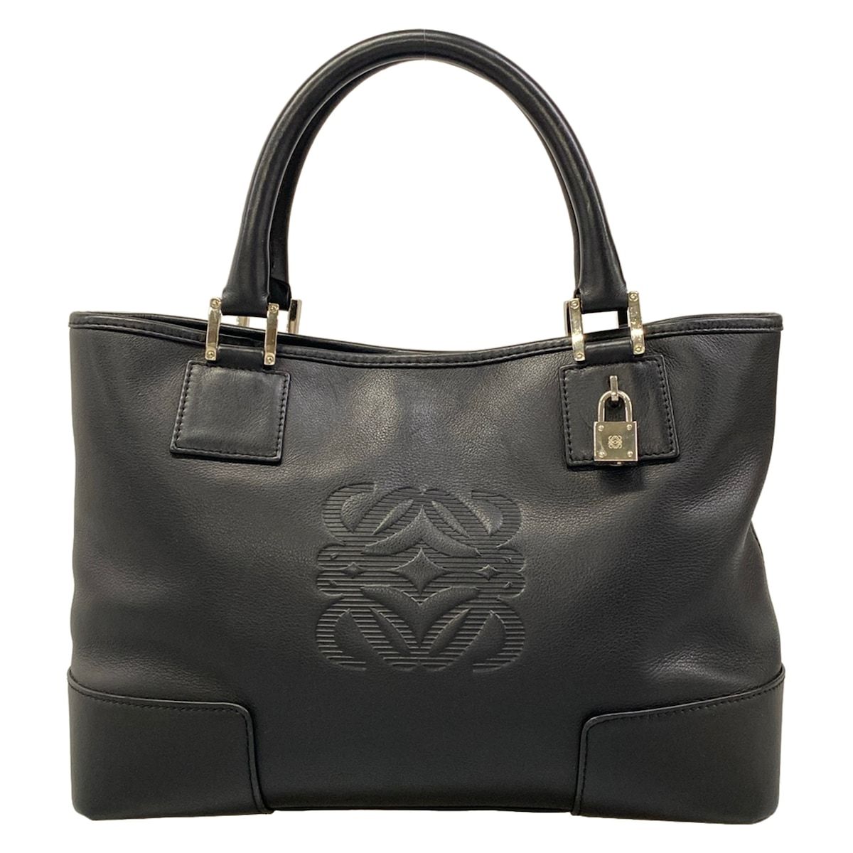Loewe Tote American Black Leather