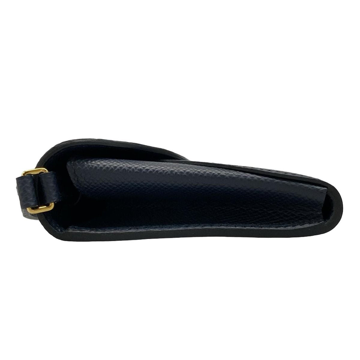 Hermes Wallet Chaine D'ancre Tougo Blue Indigo Shoulder Gold — view 8