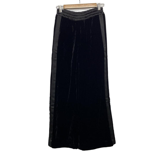 Chanel Pants 36 S Black Silk