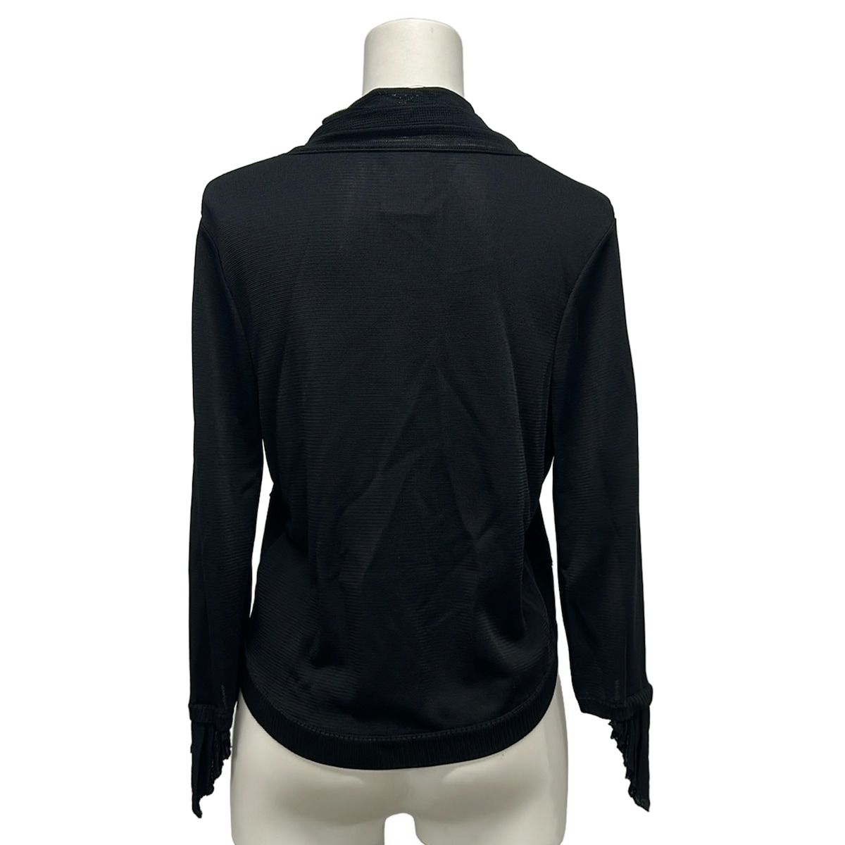 Chanel Cardigan 38 M Black Long Sleeve — view 2