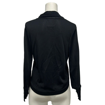 Chanel Cardigan 38 M Black Long Sleeve — view 2