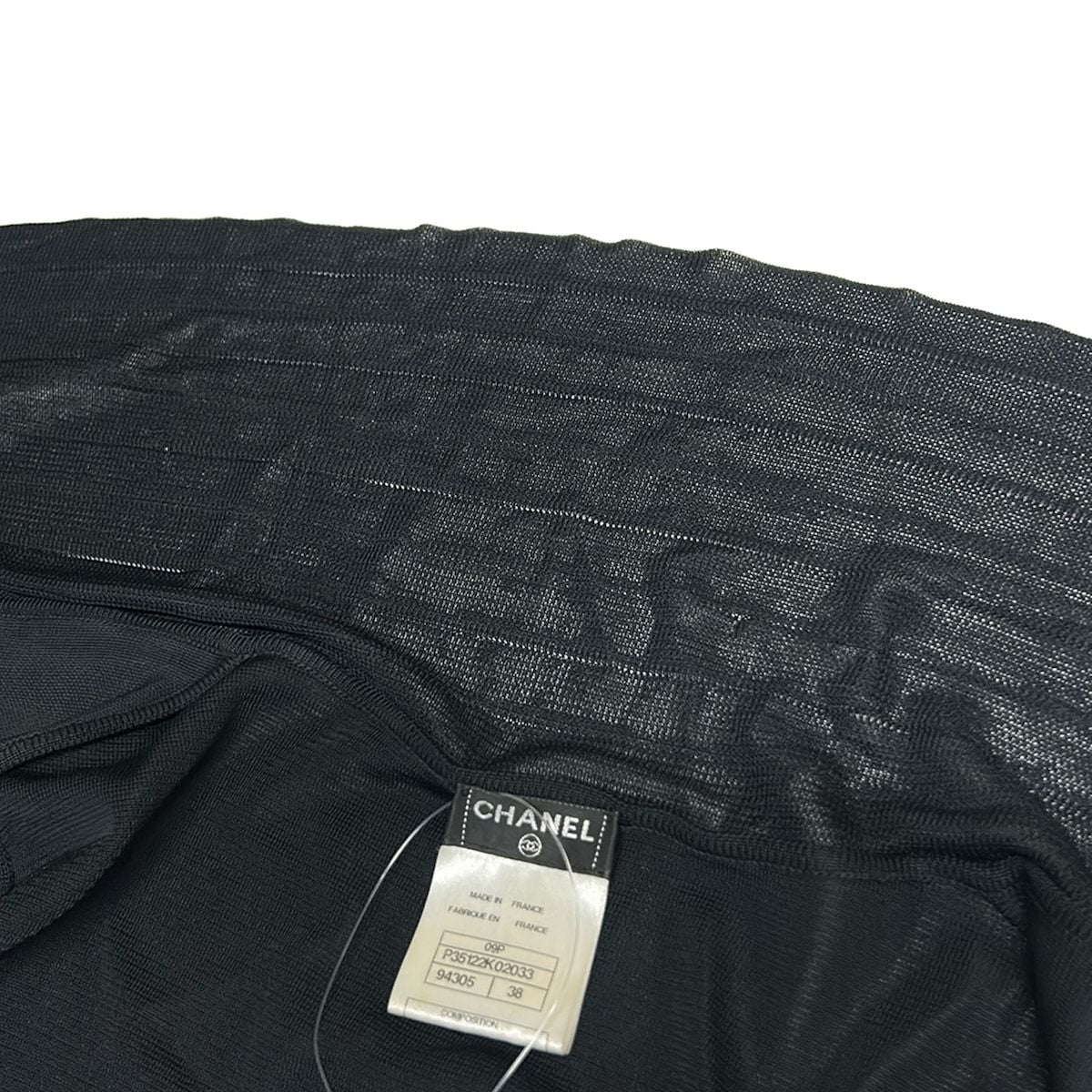 Chanel Cardigan 38 M Black Long Sleeve — view 7