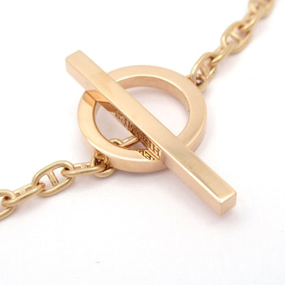 Hermes Bracelet Chaine D'ancre Contour 18k Pink Gold Diamond 0.16 XS — view 4