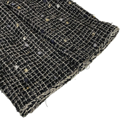 Chanel Jacket 36 S Black Ivory Tweed Cotton — view 5
