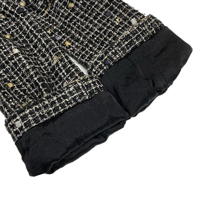 Chanel Jacket 36 S Black Ivory Tweed Cotton — view 6