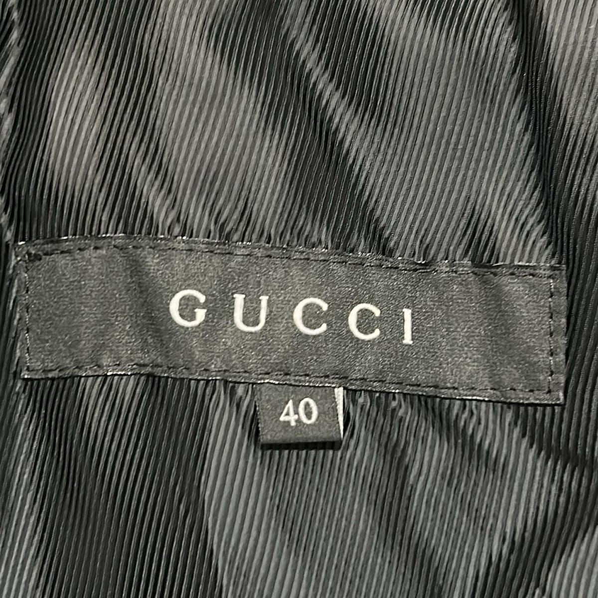 Gucci Coat 40 M Dark Brown GG Velvet Era Cotton — view 3