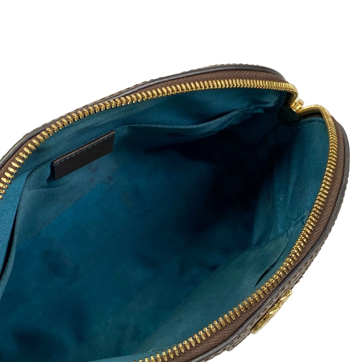 Gucci Shoulder Bag Ophidia Dark Brown Beige Multi Leather — view 7