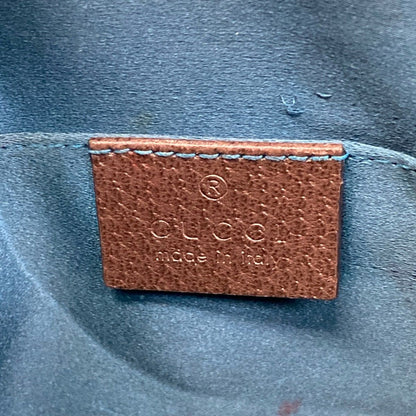 Gucci Shoulder Bag Ophidia Dark Brown Beige Multi Leather — view 8